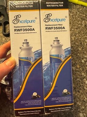 ExcelPure RWF3500A Refrigerator Water Filter - Blue/White